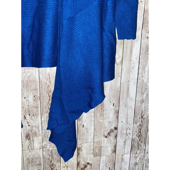 Whisper Knit Women's Blue Waterfall Cardigan Sweater Size 3X Open Front New - Picture 5 of 9